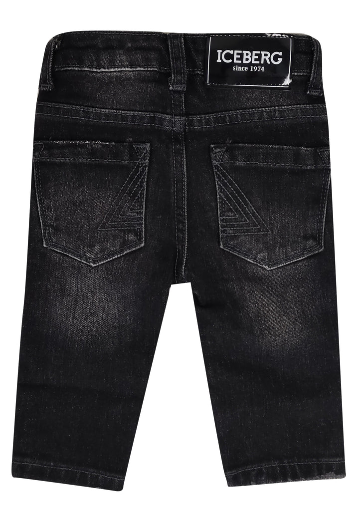 ViaMonte Shop | Iceberg jeans nero neonato in denim