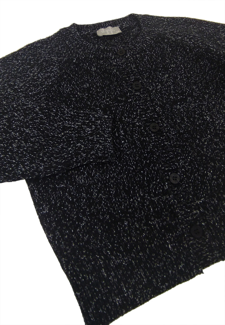 ViaMonte Shop | Il Gufo golfino tricot nero bambina in lana