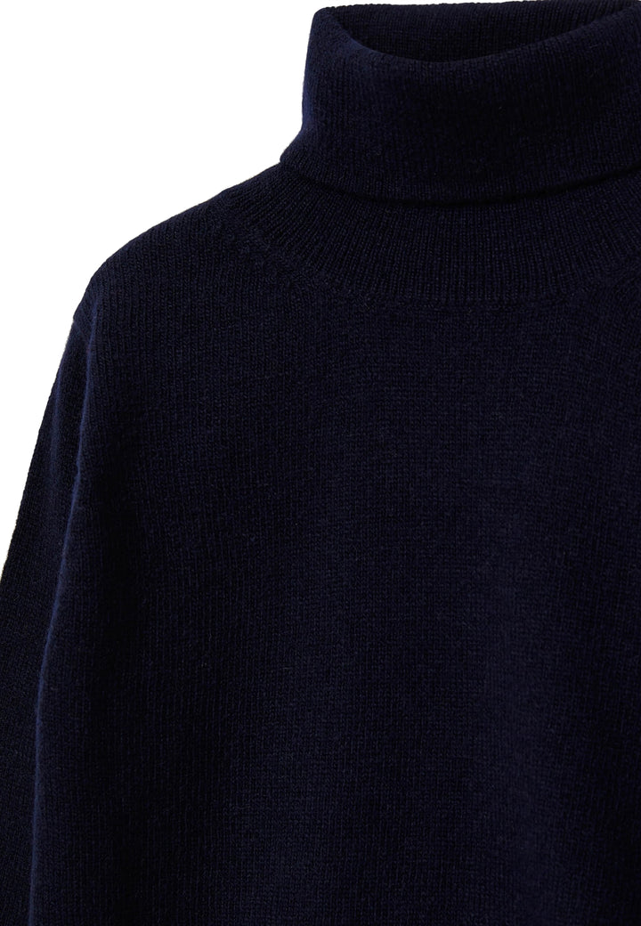 ViaMonte Shop | Il gufo maglia blu bambino in pura lana vergine