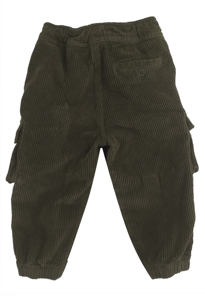 ViaMonte Shop | Il Gufo pantalone verde oliva bambino in cotone