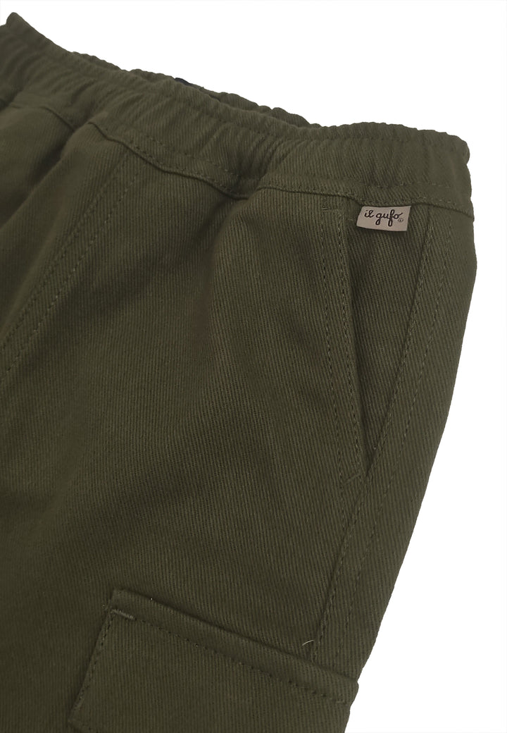 ViaMonte Shop | Il Gufo pantalone verde bambino in cotone