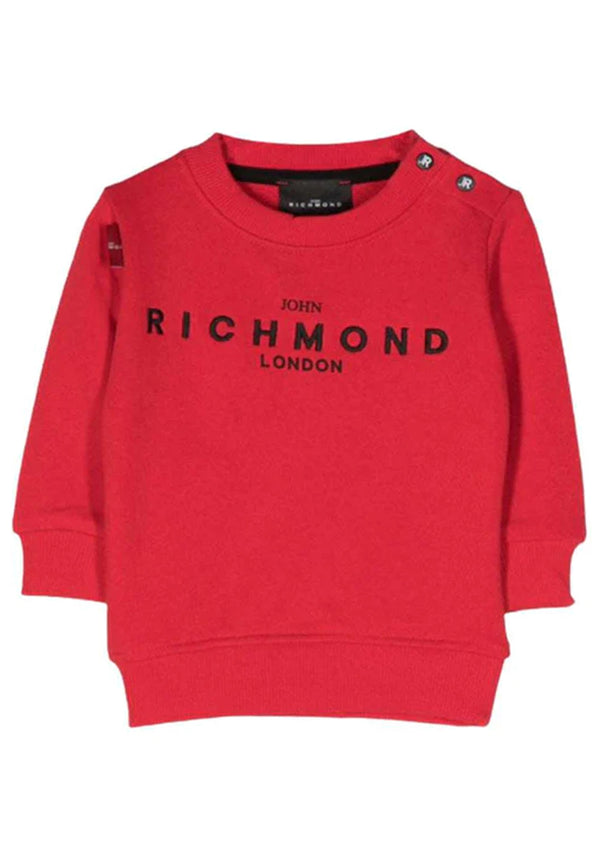 ViaMonte Shop | John Richmond felpa rossa neonato in cotone
