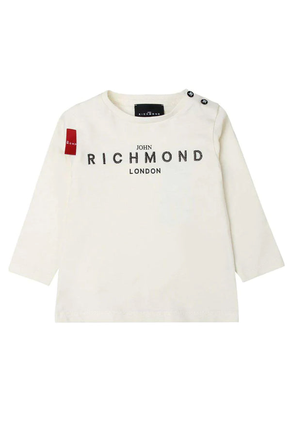 ViaMonte Shop | John Richmond t-shirt bianca neonato in cotone