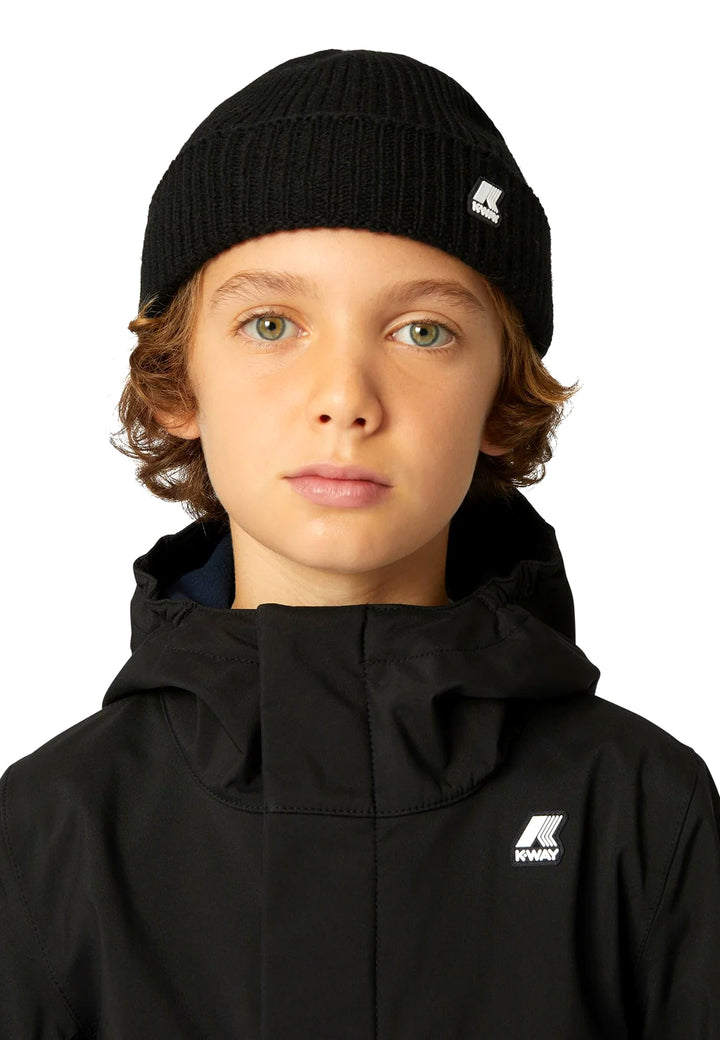 ViaMonte Shop | K-Way cappello P. Brice nero bambino in lana
