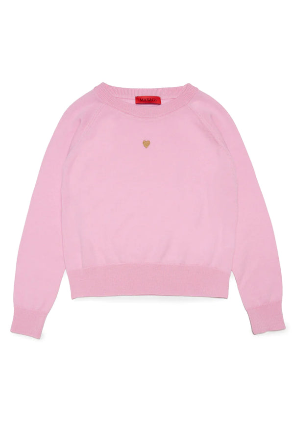 Max&Co maglia rosa bambina in lana