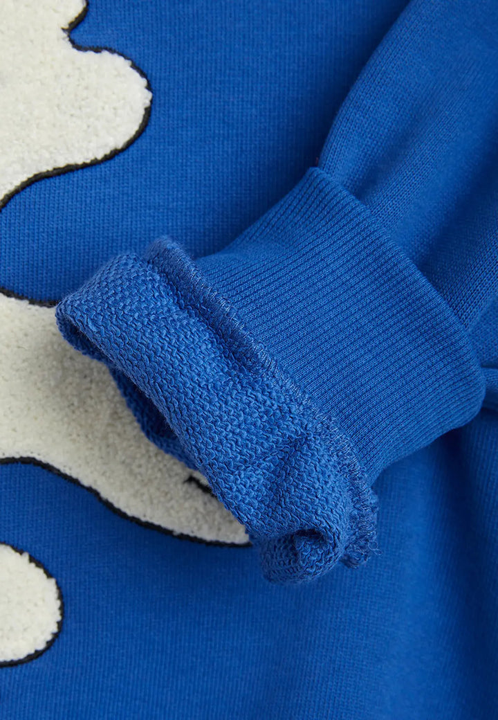 ViaMonte Shop | Mini Rodini felpa blu bambina in cotone