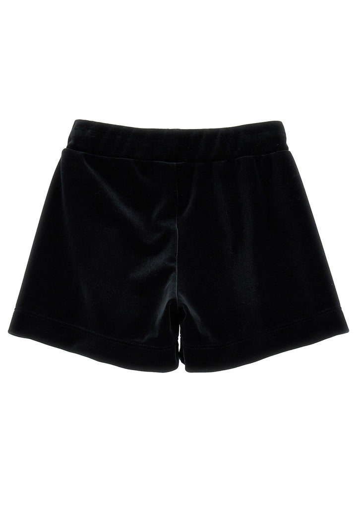 ViaMonte Shop | Monnalisa shorts nero bambina in ciniglia