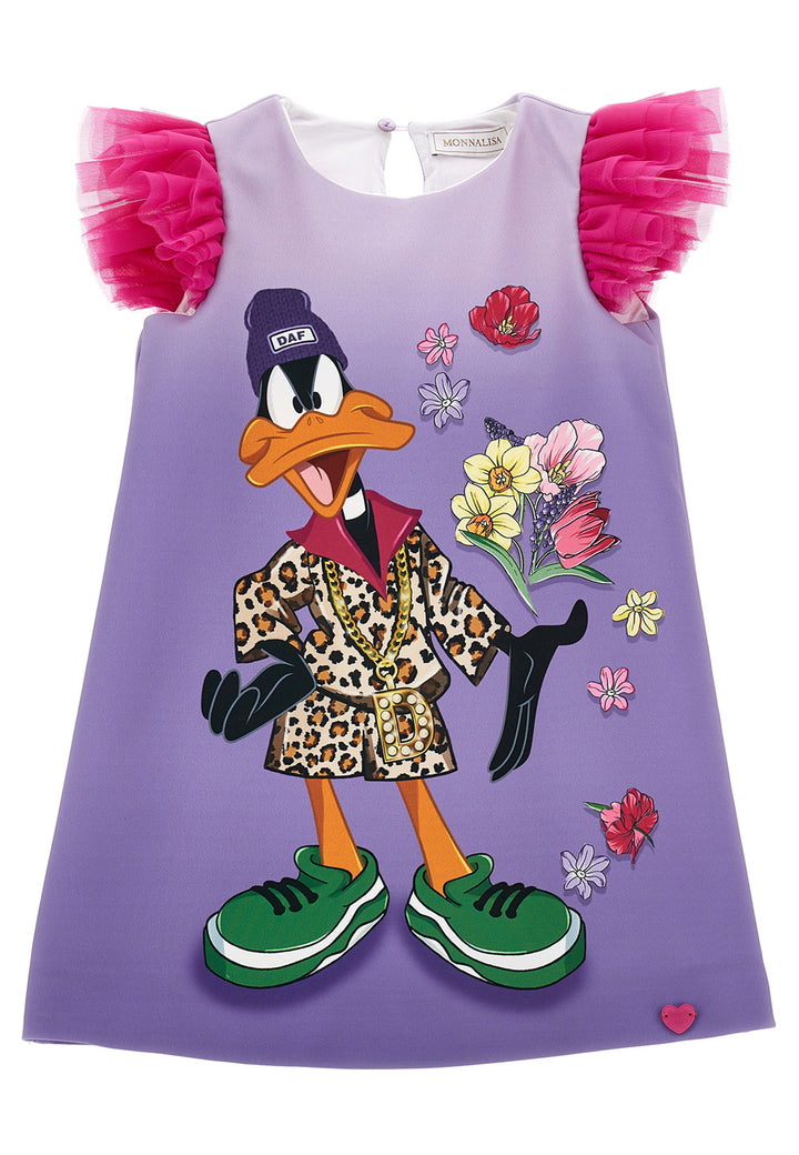 ViaMonte Shop | Monnalisa vestito Daffy Duck multicolor bambina