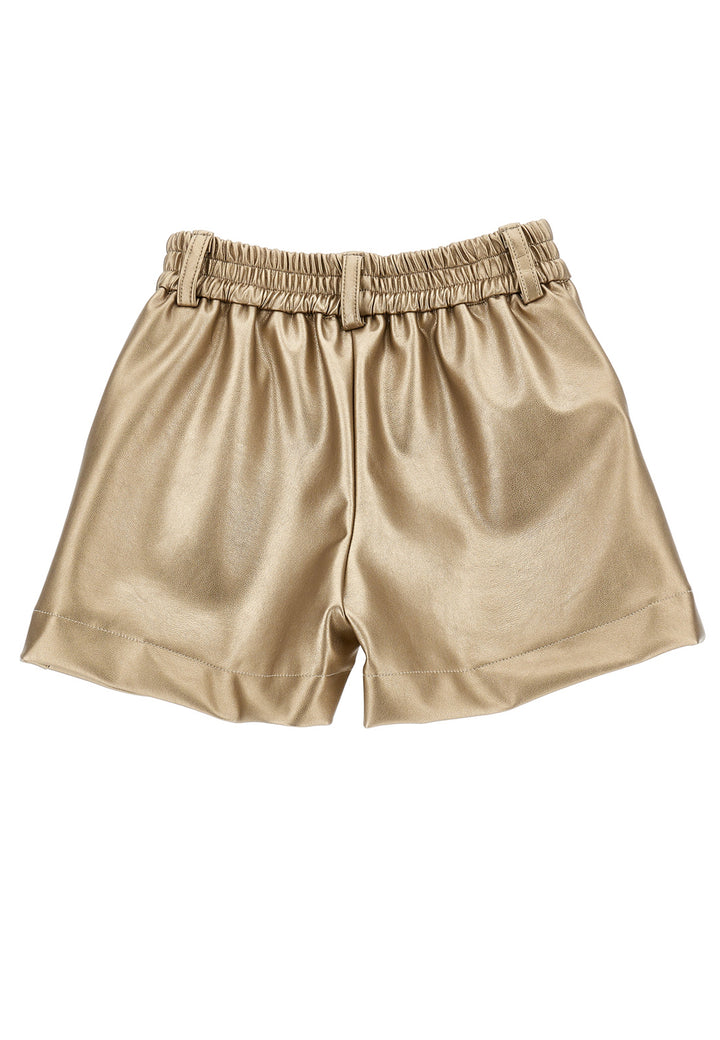 ViaMonte Shop | Monnalisa shorts oro bambina in viscosa