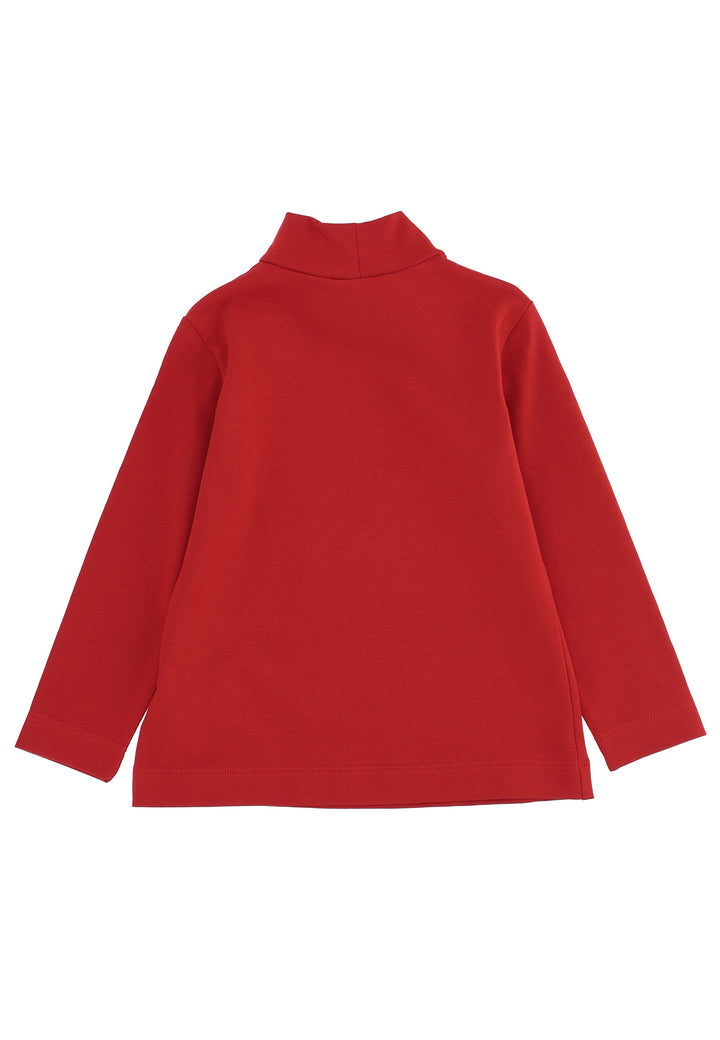 ViaMonte Shop | Monnalisa lupetto rosso in jersey elasticizzato