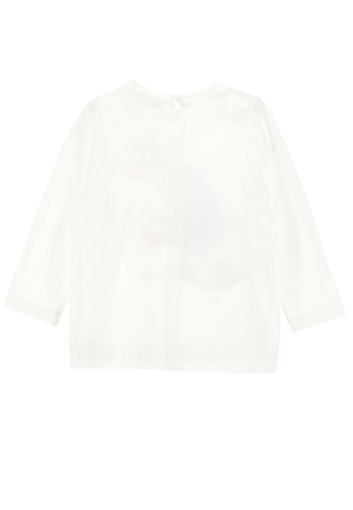 ViaMonte Shop | Monnalisa t-shirt bianca bambina in jersey di cotone