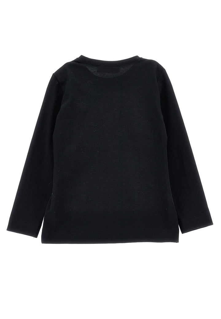 ViaMonte Shop | Monnalisa t-shirt nera bambina in jersey di cotone