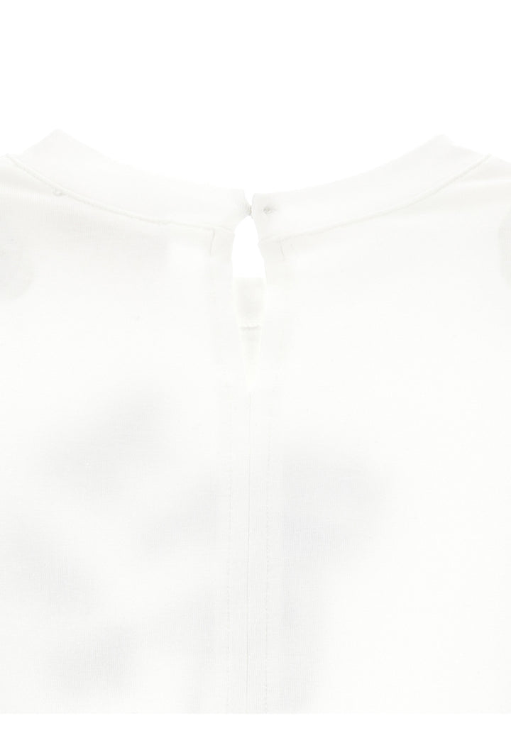 ViaMonte Shop | maxi t-shirt over in jersey di cotone panna