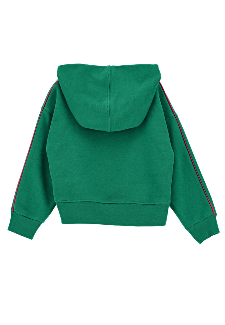 ViaMonte Shop | Monnalisa felpa verde bambina in cotone