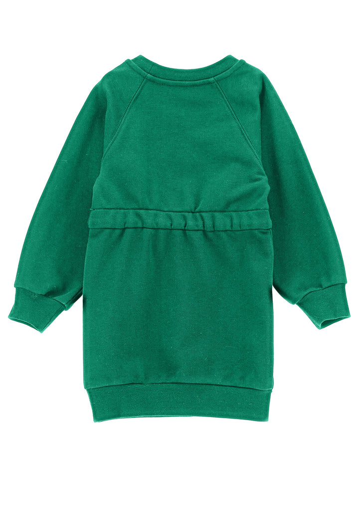 ViaMonte Shop | Monnalisa vestito verde bambina in cotone