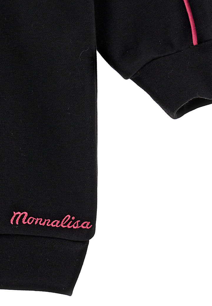 ViaMonte Shop | Monnalisa vestito nero bambina in cotone