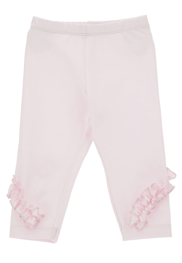 ViaMonte Shop | Monnalisa leggings rosa neonata in jersey di cotone