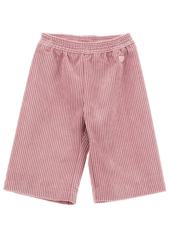 ViaMonte Shop | Monnalisa pantalone rosa neonata in velluto