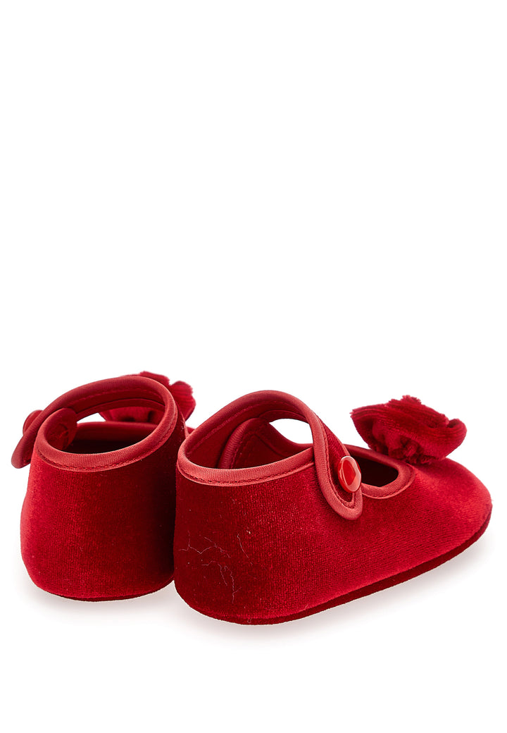 ViaMonte Shop | Monnalisa ballerine rosse neonata in ciniglia