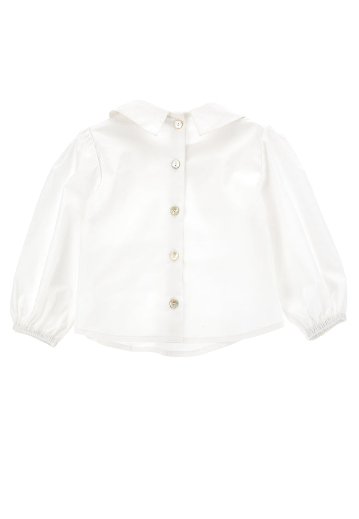 ViaMonte Shop | Monnalisa camicia bianca neonata in cotone