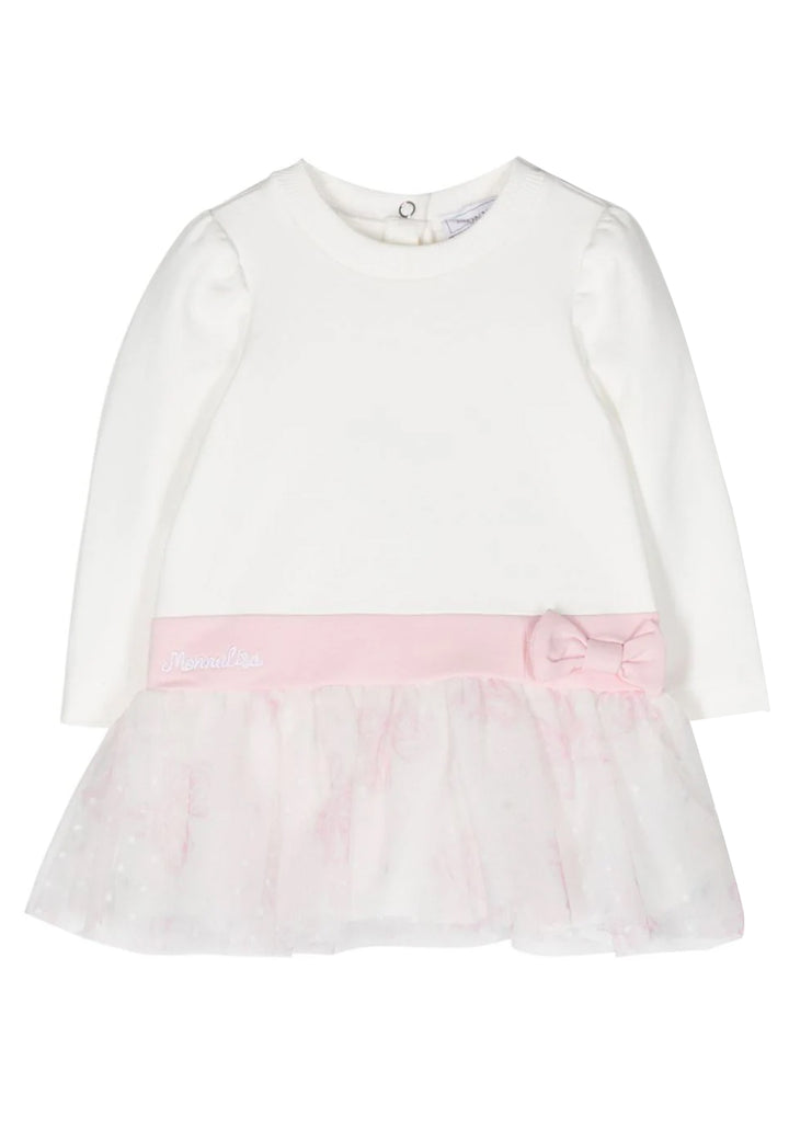 ViaMonte Shop | Monnalisa vestito bianco neonata in cotone