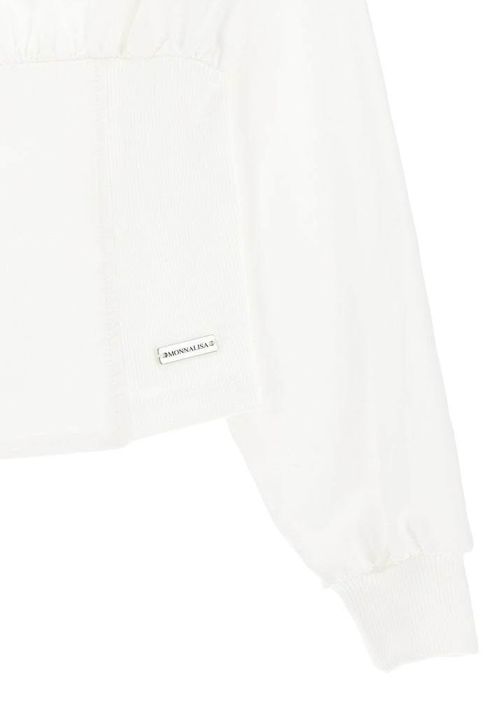 ViaMonte Shop | Monnalisa camicia bianca bambina in cotone