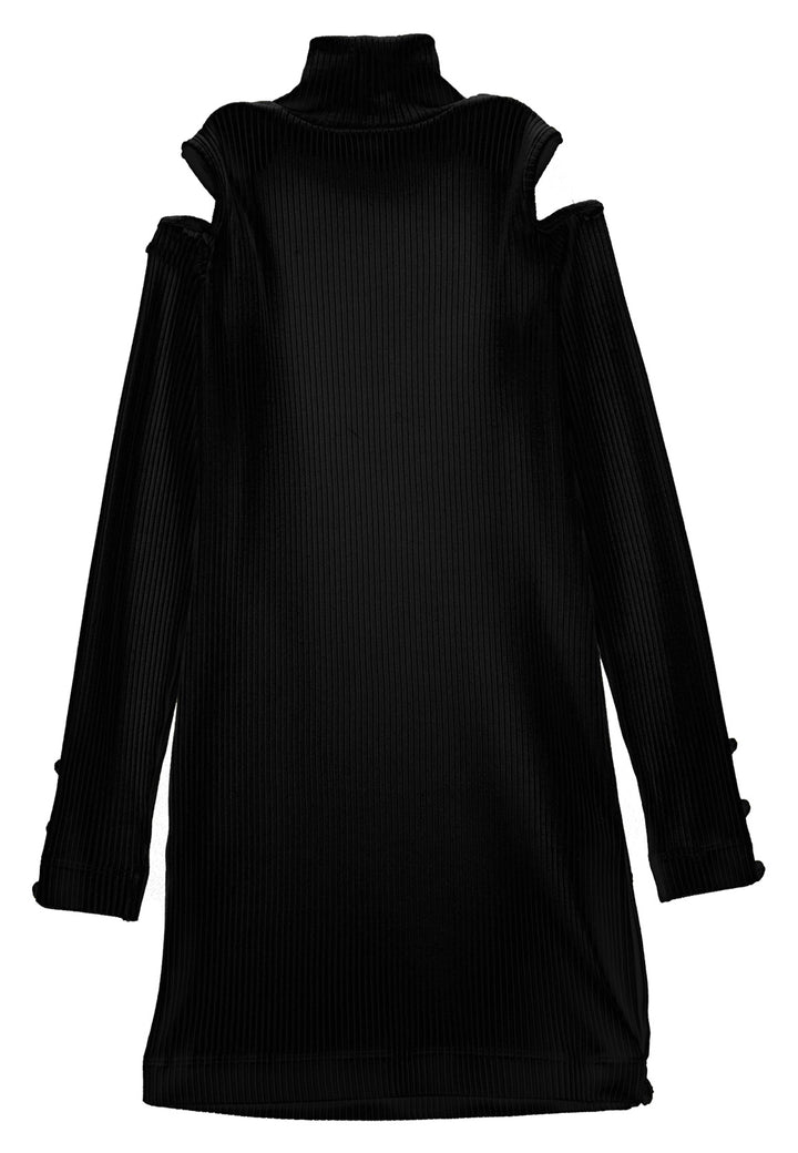ViaMonte Shop | Monnalisa vestito nero bambina in viscosa