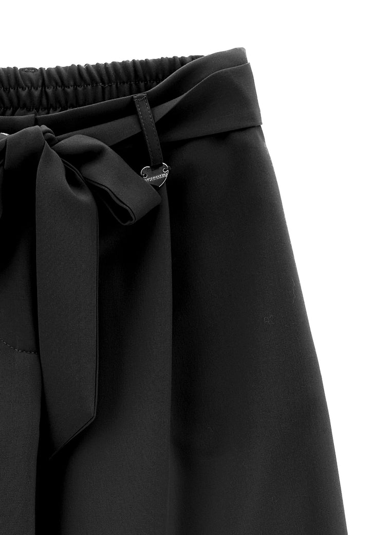 ViaMonte Shop | Monnalisa pantalone nero bambina in misto viscosa