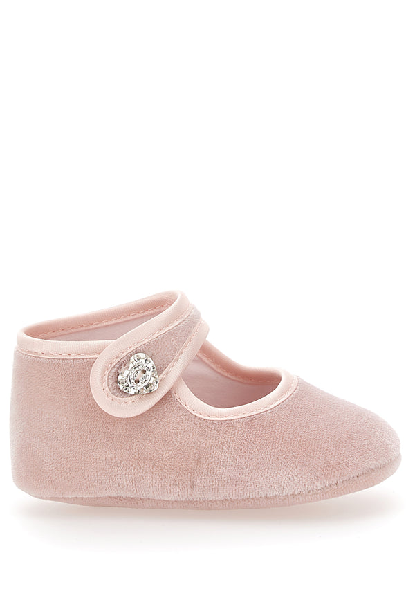 ViaMonte Shop | Monnalisa scarpa rosa neonata in velluto