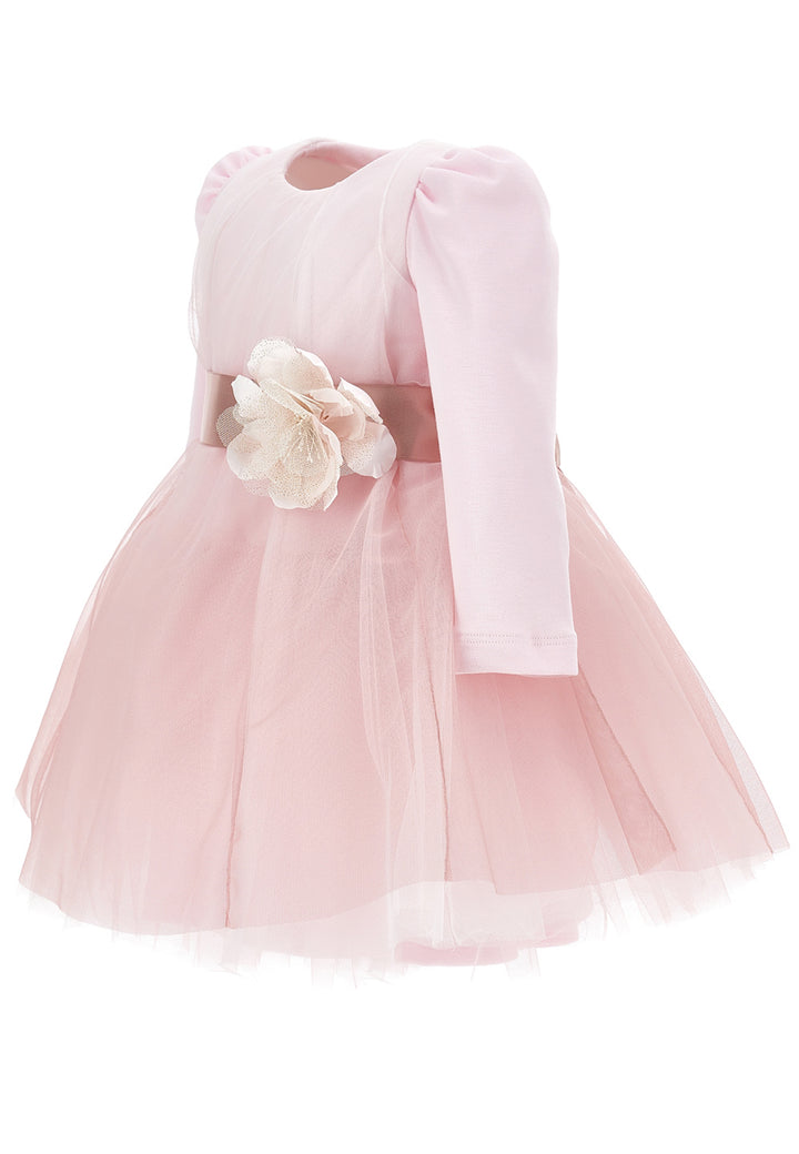 ViaMonte Shop | Monnalisa vestito rosa antico neonata in tulle