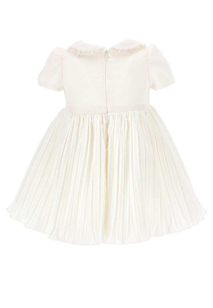 ViaMonte Shop | Monnalisa vestito bianco neonata in velluto