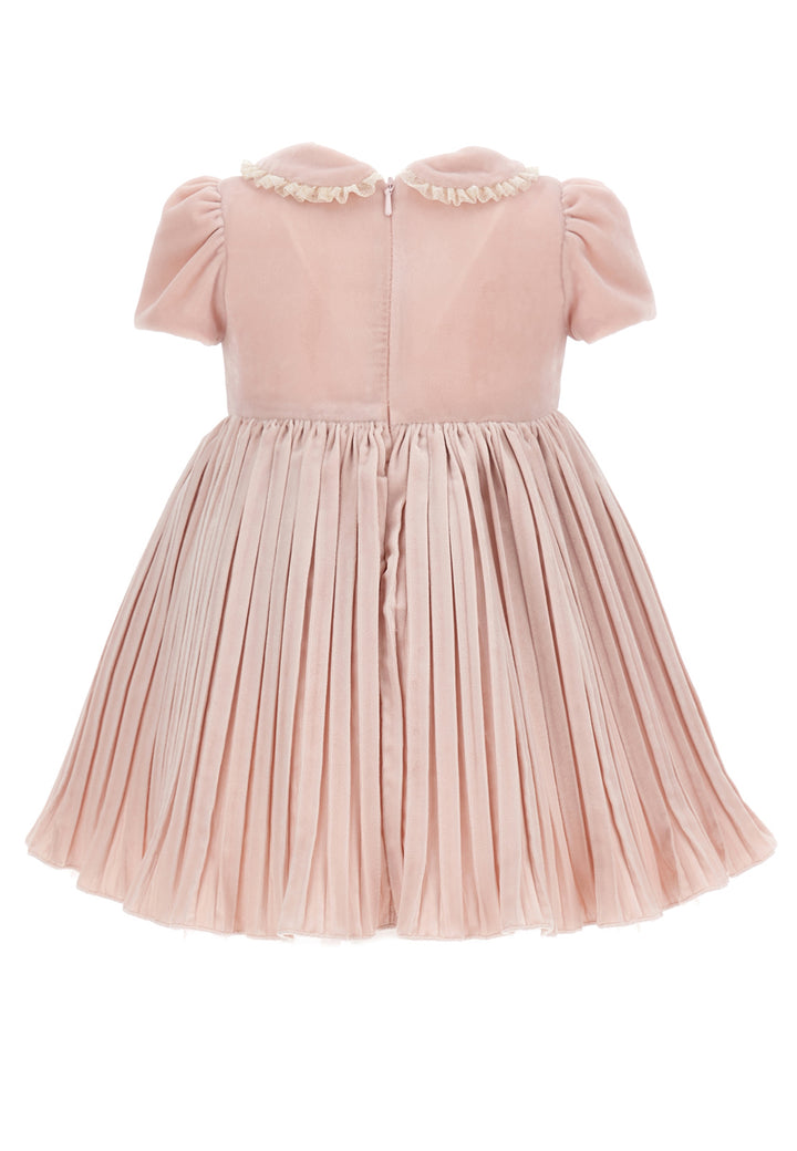 ViaMonte Shop | Monnalisa vestito rosa neonata in velluto
