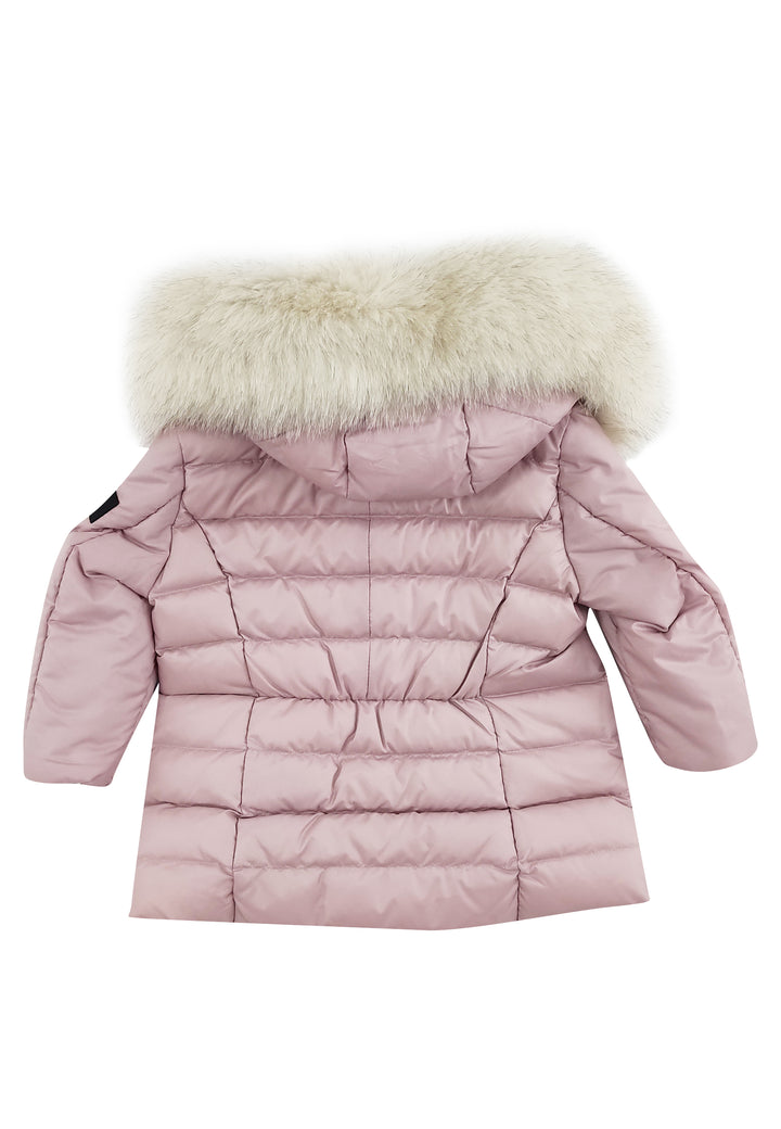 ViaMonte Shop | Peuterey giubbino Seriola mx fox fur baby rosa neonata in tessuto tecnico