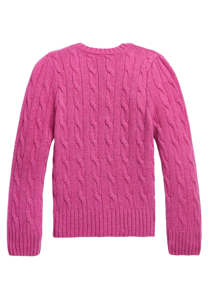 ViaMonte Shop | Ralph Lauren maglia rosa bambina in misto cashmere