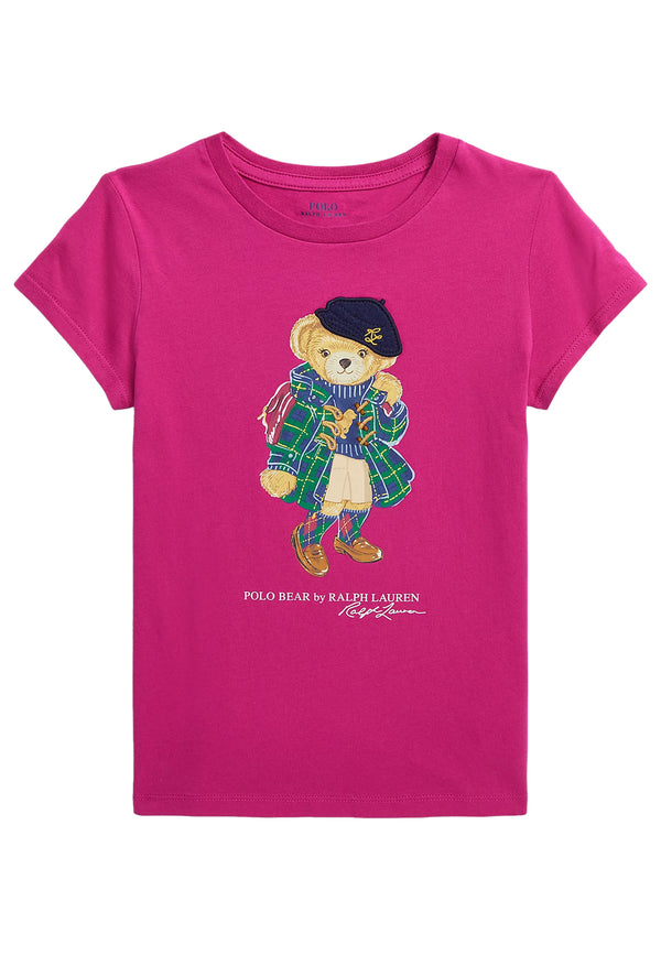 ViaMonte Shop | Ralph Lauren t-shirt rosa bambina in cotone