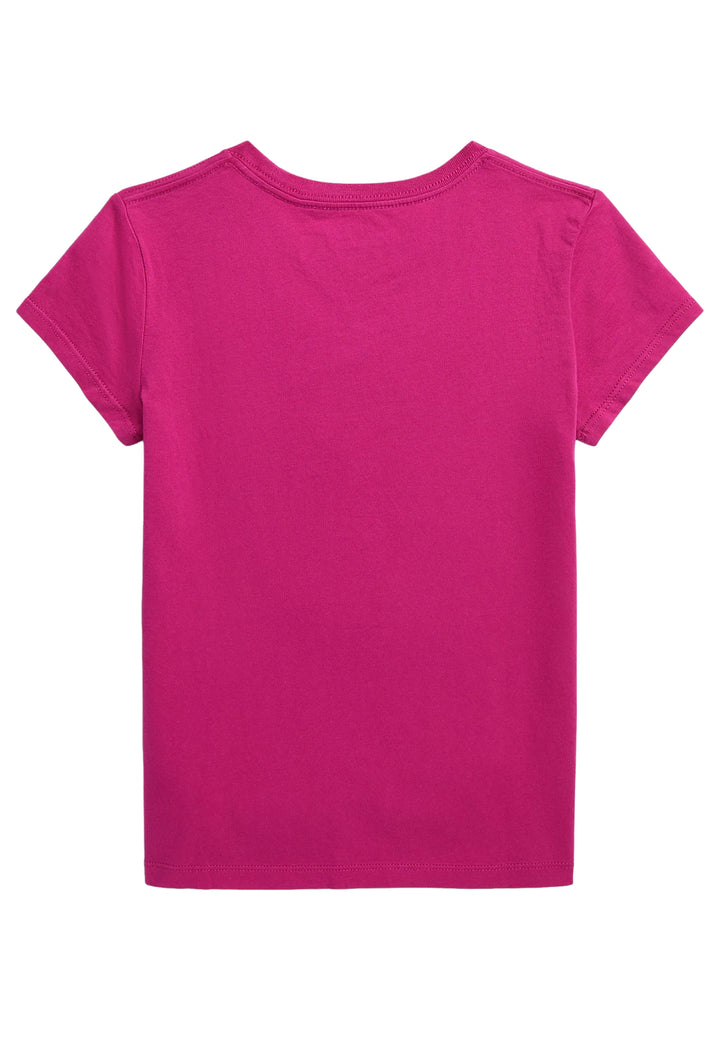 ViaMonte Shop | Ralph Lauren t-shirt rosa bambina in cotone