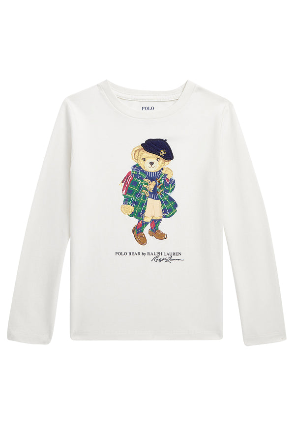 ViaMonte Shop | Ralph Lauren t-shirt bianca bambina in cotone
