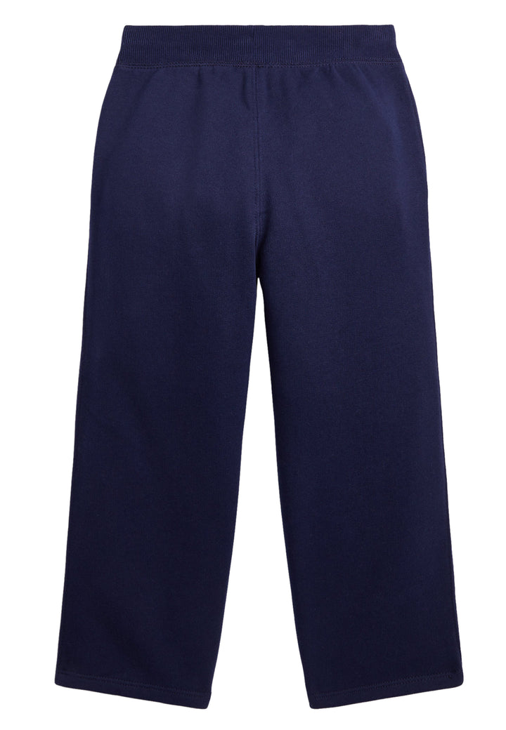 ViaMonte Shop | Ralph Lauren pantalone sportivo blu bambina in felpa