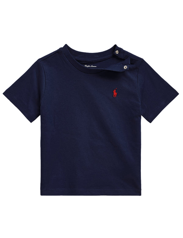 ViaMonte Shop | Ralph Lauren kids t-shirt blu neonato in cotone