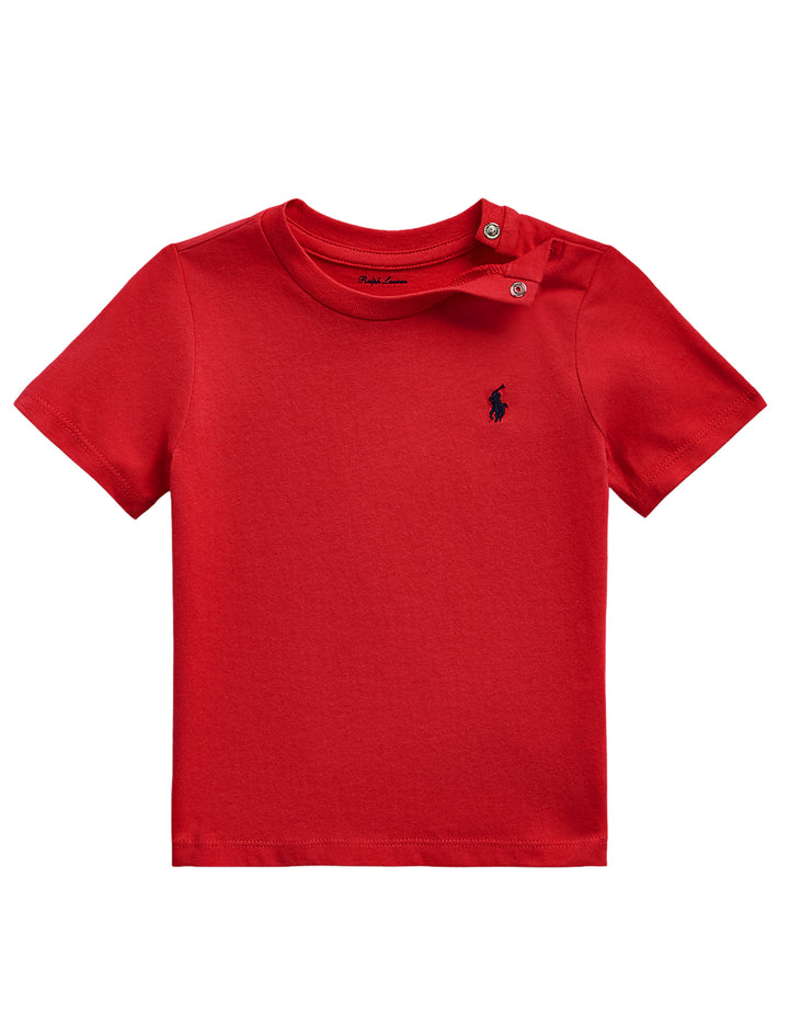 ViaMonte Shop | Ralph Lauren kids t-shirt rossa neonato in cotone