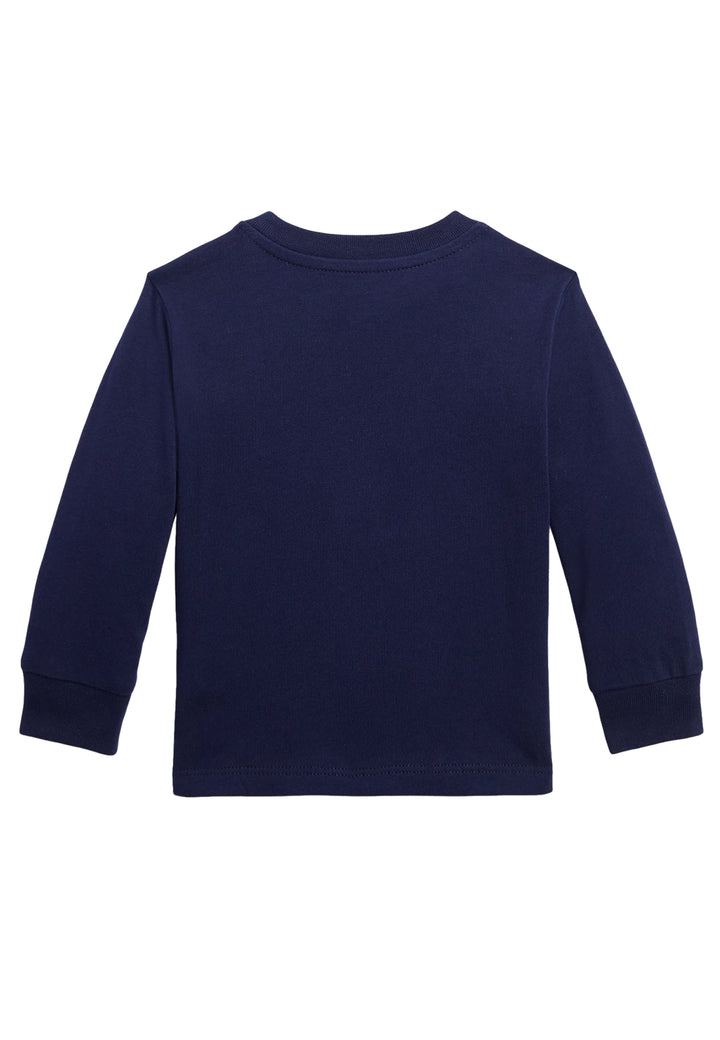 ViaMonte Shop | Ralph Lauren t-shirt blu neonato in cotone