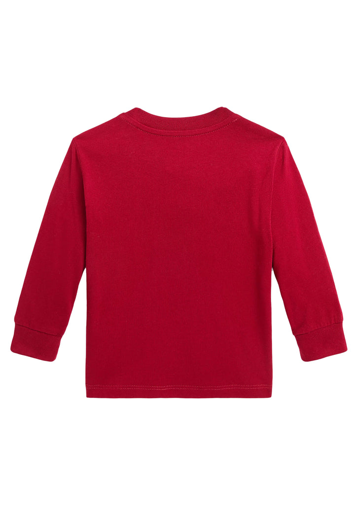 ViaMonte Shop | Ralph Lauren t-shirt rossa neonato in cotone