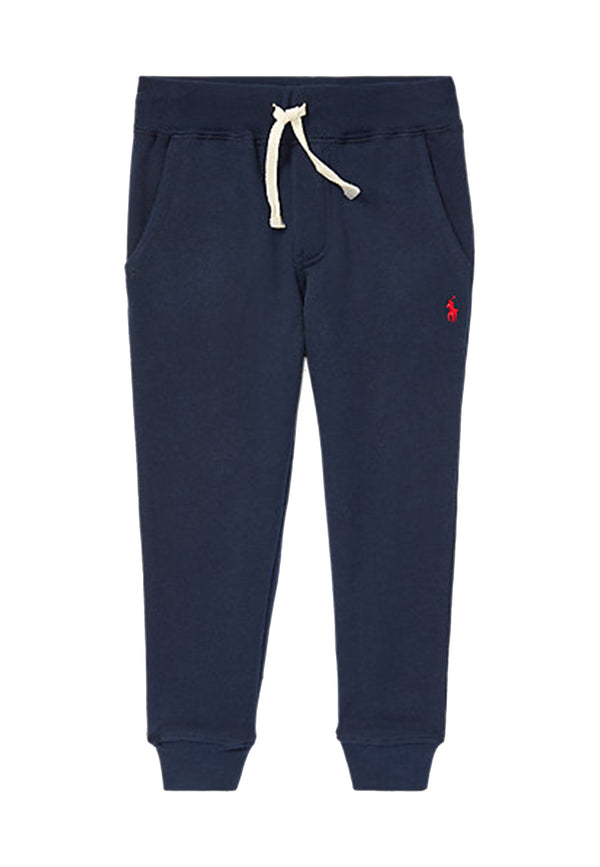 ViaMonte Shop | Ralph Lauren Kids pantalone sportivo blu bambino in cotone
