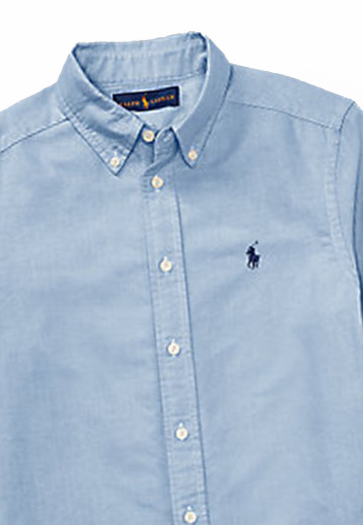 ViaMonte Shop | Ralph Lauren camicia azzurra bambino in cotone