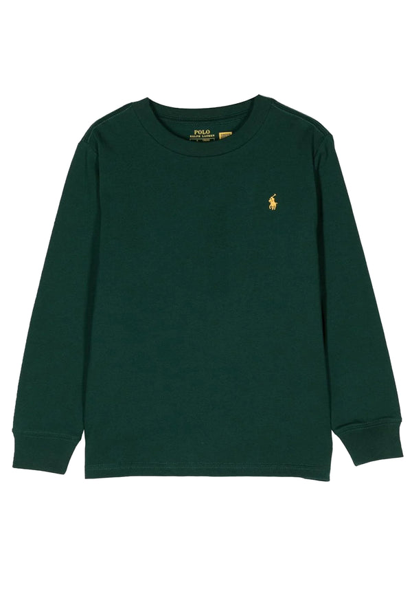 ViaMonte Shop | Ralph Lauren t-shirt verde bambino in cotone