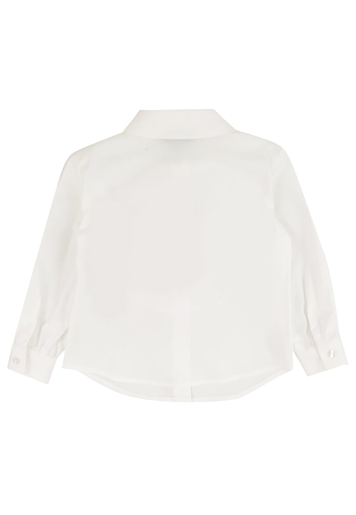 ViaMonte Shop | Twinset camicia bianca bambina in cotone
