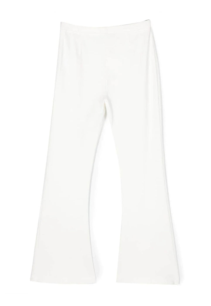 ViaMonte Shop | Twinset pantalone bianco bambina in viscosa