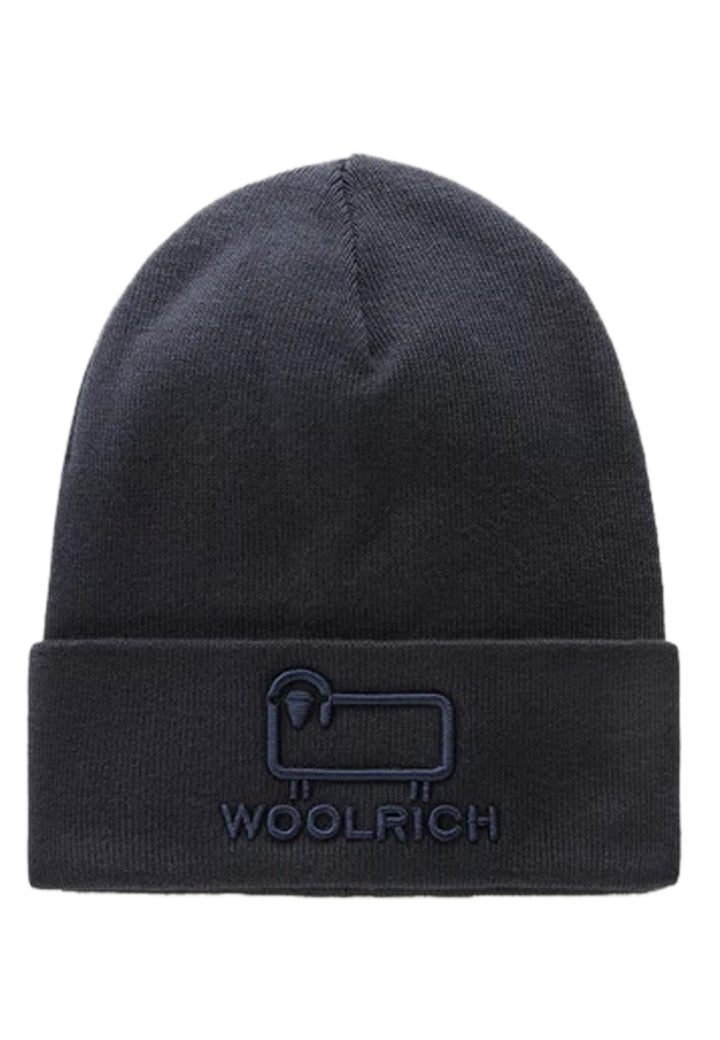 ViaMonte Shop | Woolrich kids cappello blu navy bambino in cotone