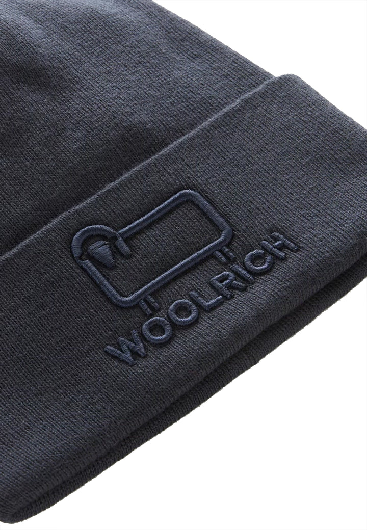 ViaMonte Shop | Woolrich kids cappello blu navy bambino in cotone
