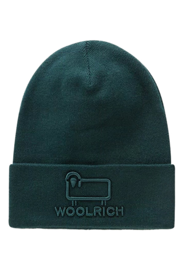 ViaMonte Shop | Woolrich kids cappello verde bambino in cotone